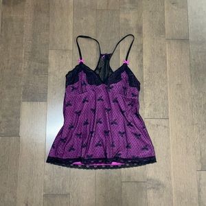 Lace cami with bows